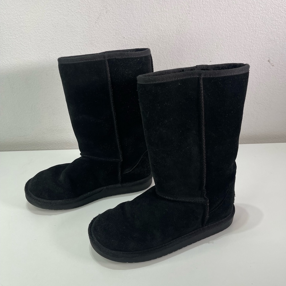 Koolaburra By UGG Black Classic Tall Winter Boots Girls 3 Suede Outdoors Casual